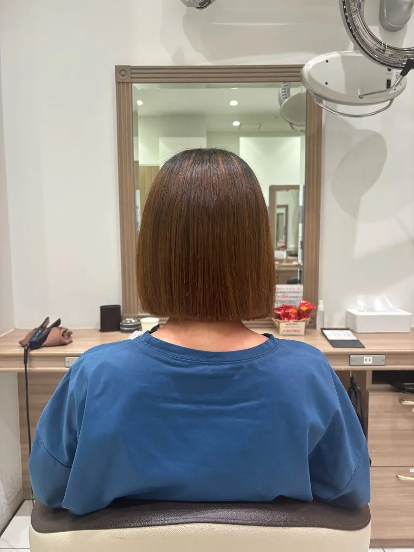 ミディアム 縮毛矯正 カット 鈴木かのん/縮毛矯正 /ミニモ限定クーポンのヘアスタイル
