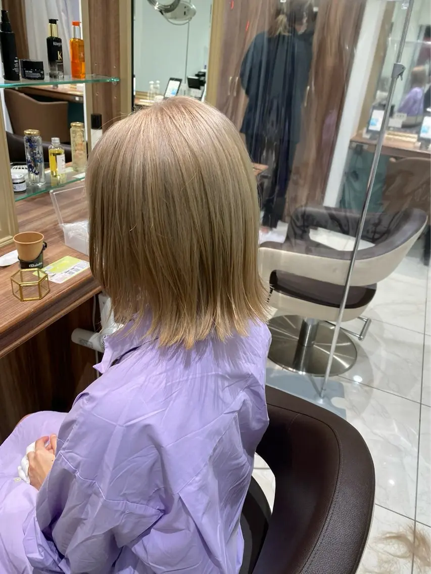 ミディアム カラー ヘアアレンジ 田代 祐太のヘアスタイル