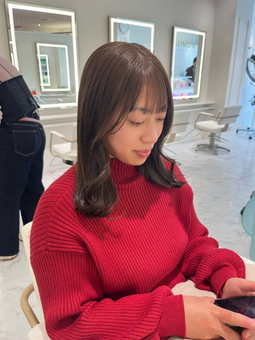 ミディアム カラー ブリーチ ダブルカラー ブリーチなしカラー ヘアカラー ParveMix / 山本 玲南🫧🪽のヘアスタイル