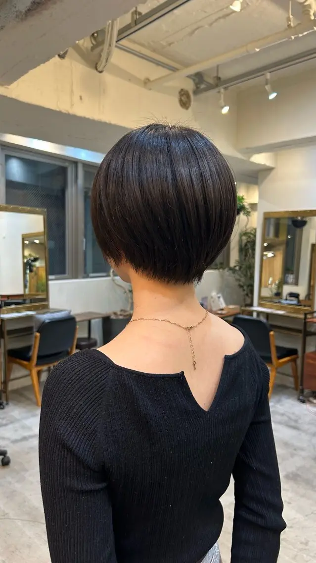 ショート ショートヘア momoka Jr.stylistのヘアスタイル