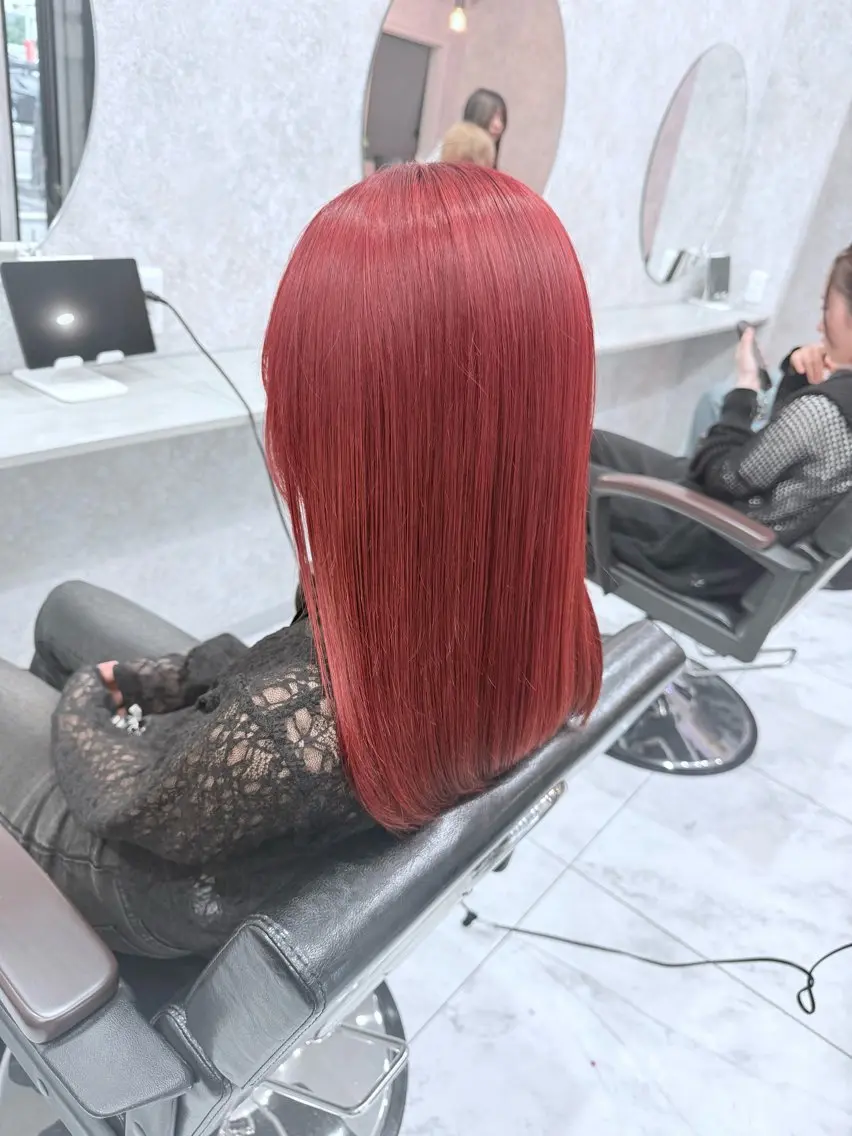 ミディアム カラー 🌺ハイトーン🌺 矢葺 なぎさ🌺🌺のヘアスタイル