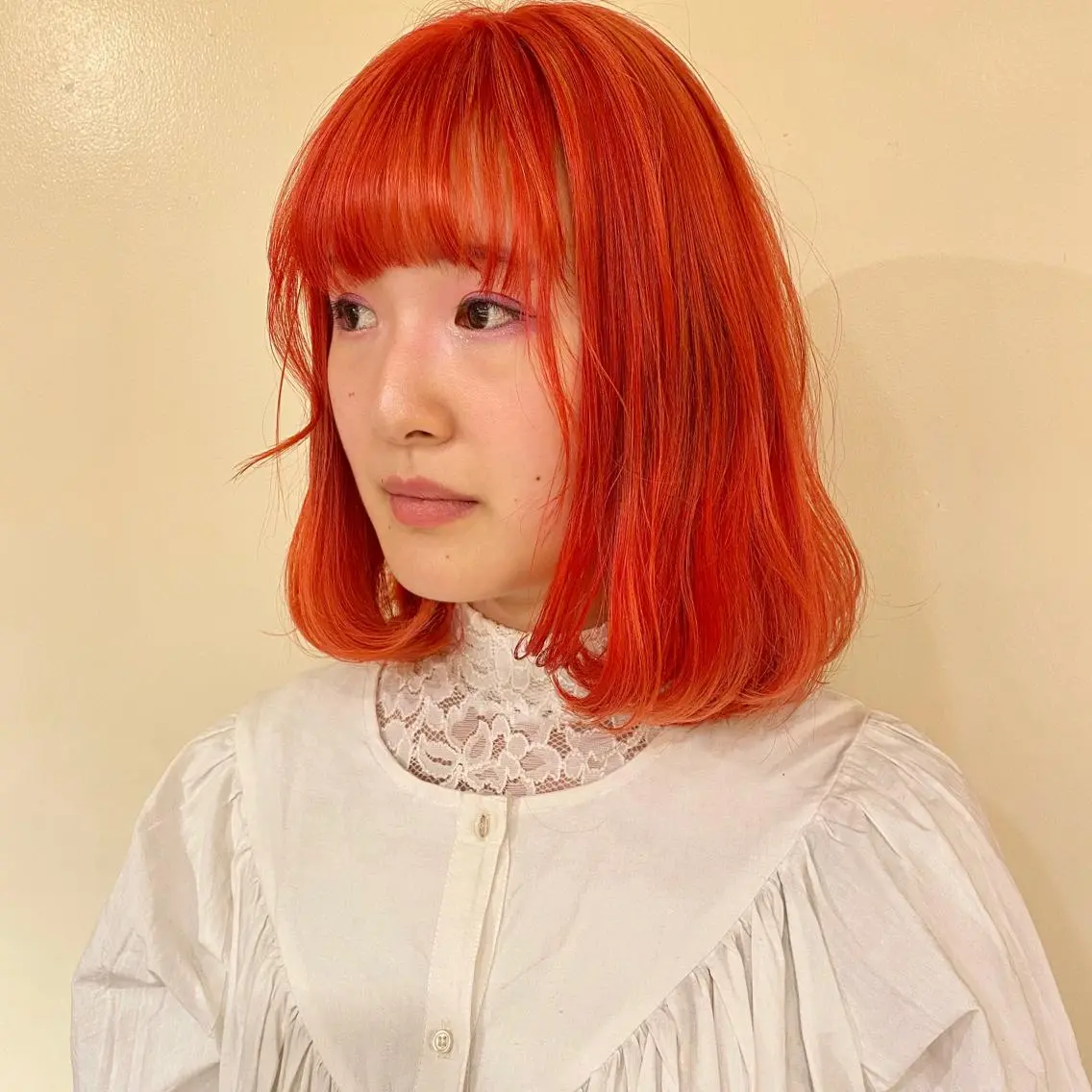 ミディアム カラー ブリーチ カット ヘアカラー コマツリサ ROCCO eastのヘアスタイル