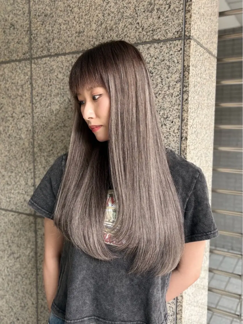 ロング エクステ シール＋ちび編み込み エクステ/梅田のヘアスタイル