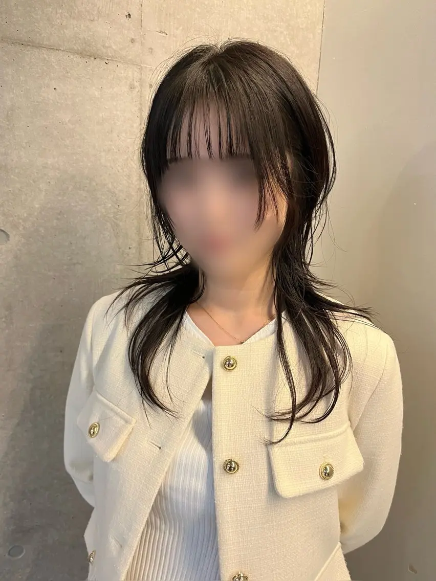 ロング ロング カット 韓国タッセルカット レイヤーカットのヘアスタイル