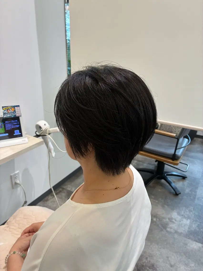 ショート 丸みショート ショートヘア 浜田 希々香のヘアスタイル