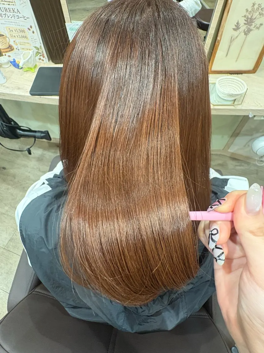 ミディアム カラー 髪質改善 ‎🤍ちなつ /髪質改善ヘアエステのヘアスタイル