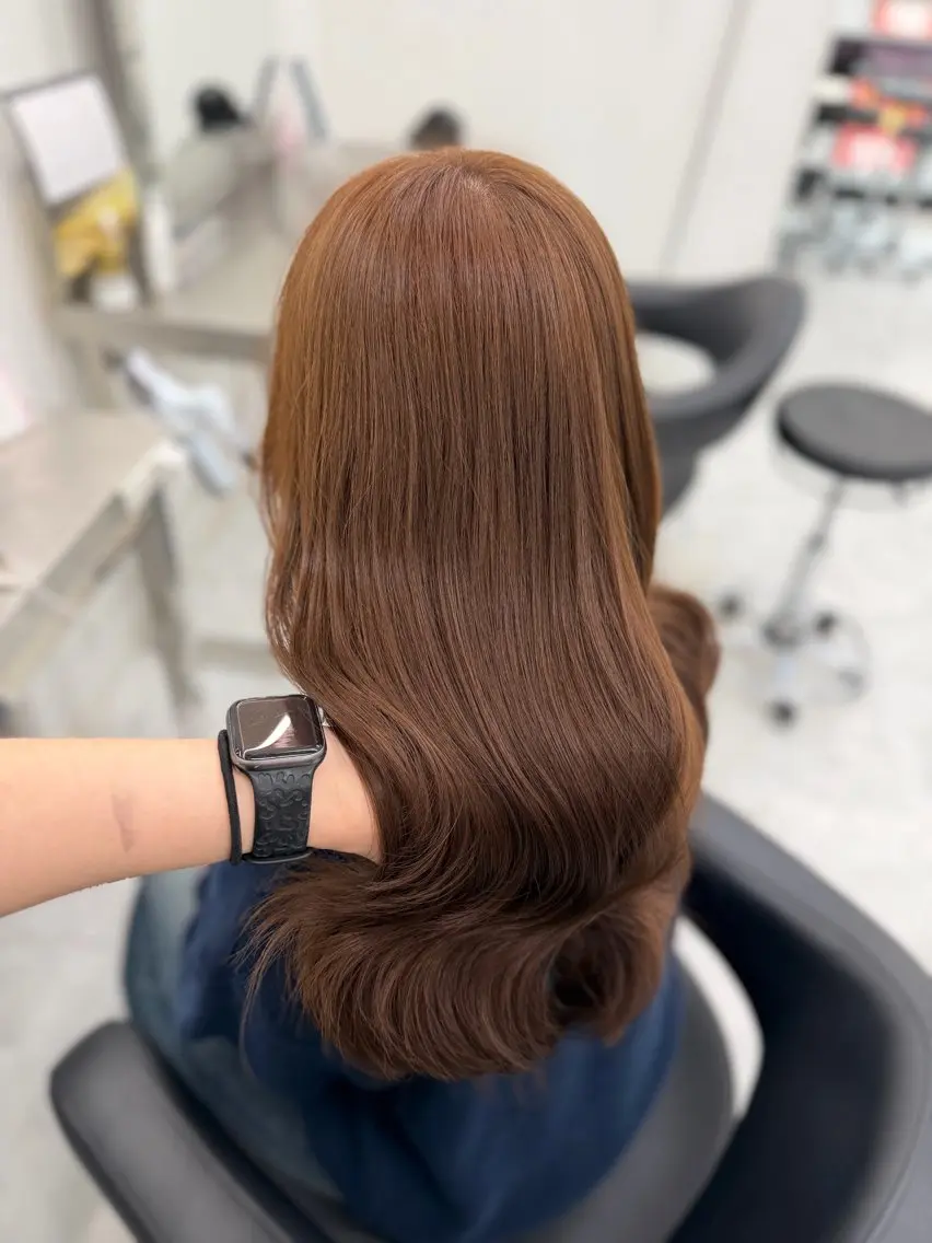 ロング カラー ヘアアレンジ ヘアカラー トリートメント ヘアセット 透明感カラー🎀艶髪 Anju/渋谷🎀のヘアスタイル