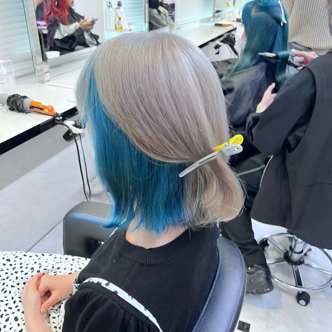 ミディアム カラー ヘアアレンジ カット ヘアカラー トリートメント ヘッドスパ ヘアセット 💕上野美容師☁ ブリーチ💖サワのヘアスタイル