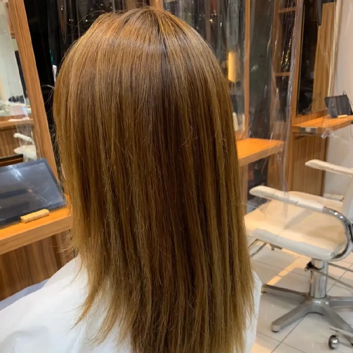 ロング カラー 縮毛矯正/ワンカラー モデル募集🫧羽夏のヘアスタイル