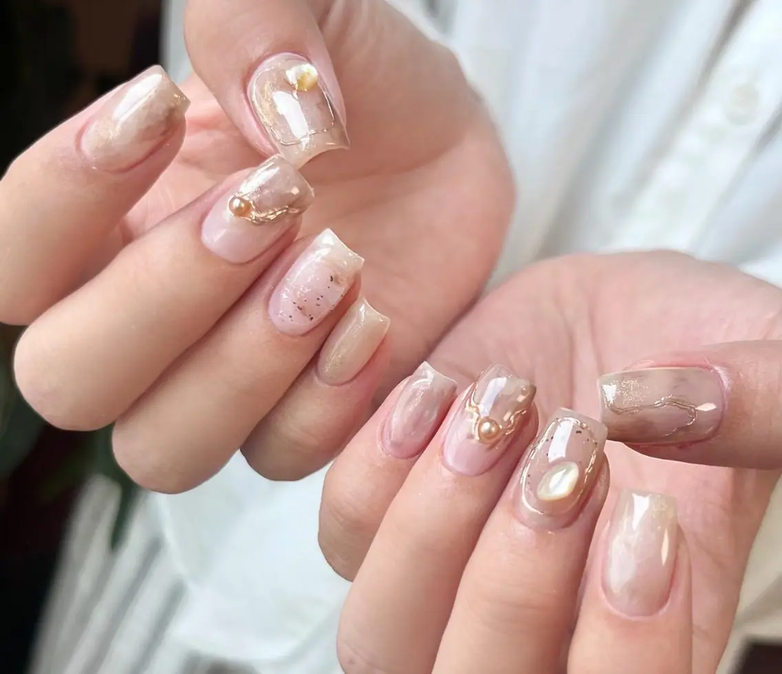 ネイル ハンドネイル ハンドケア 🍑 momo_nailのネイルデザイン
