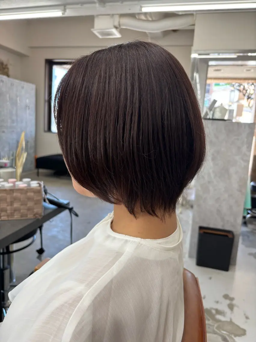 ショート ショートヘア カット ヘアカラー トリートメント nico麻生　長谷川 裕月のヘアスタイル