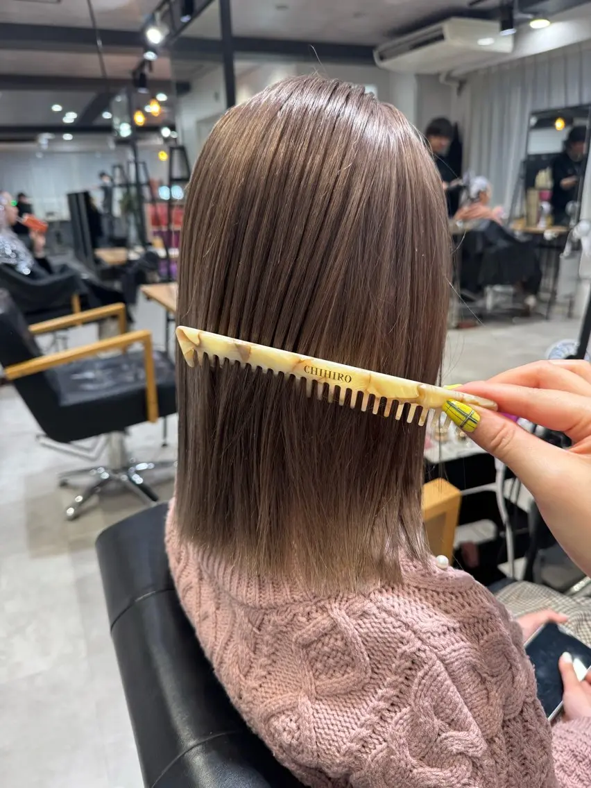 ミディアム カラー カット ヘアカラー ダブルカラー🩰 CHIHIRO👒のヘアスタイル