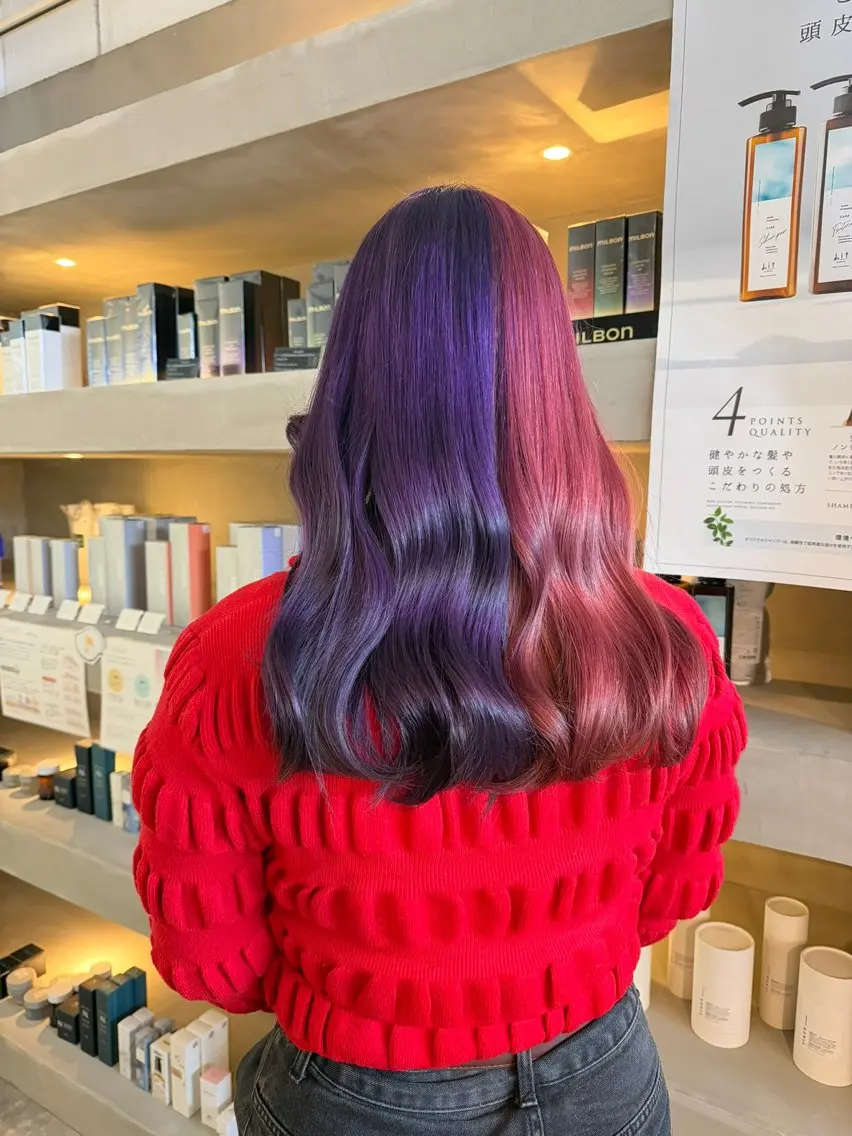ロング カラー 蓮田 好良のヘアスタイル