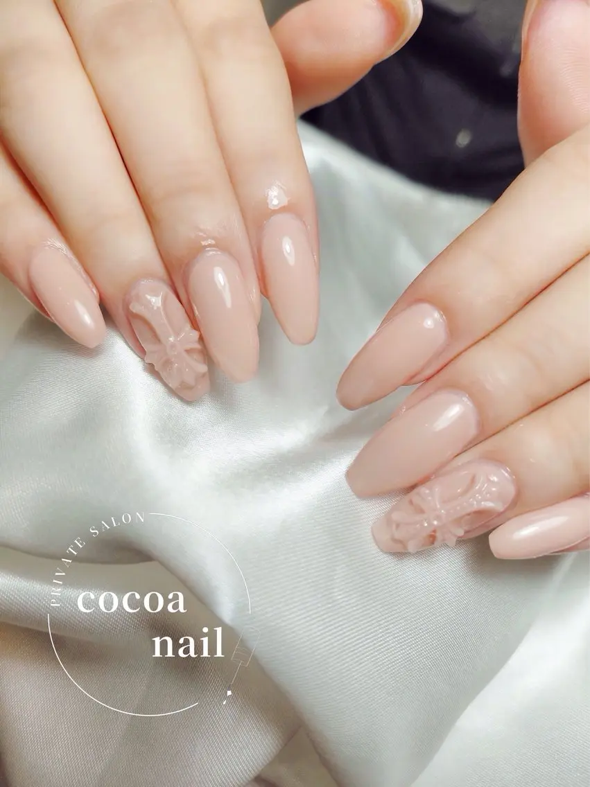 ネイル ワンカラーネイル ハンドネイル ハンドケア cocoa nail 　mayaのネイルデザイン