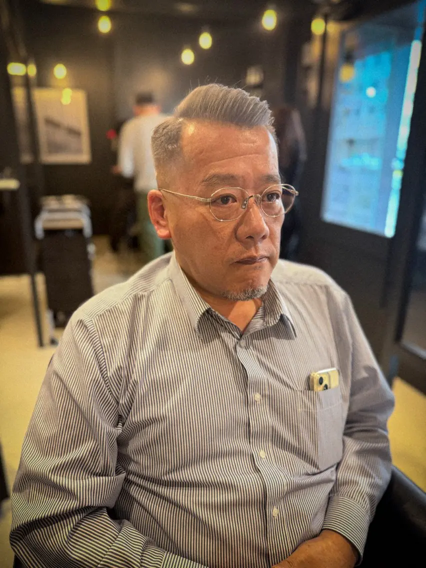 ショート メンズ 💈海外イケオジヘア 💈大村大心のヘアスタイル