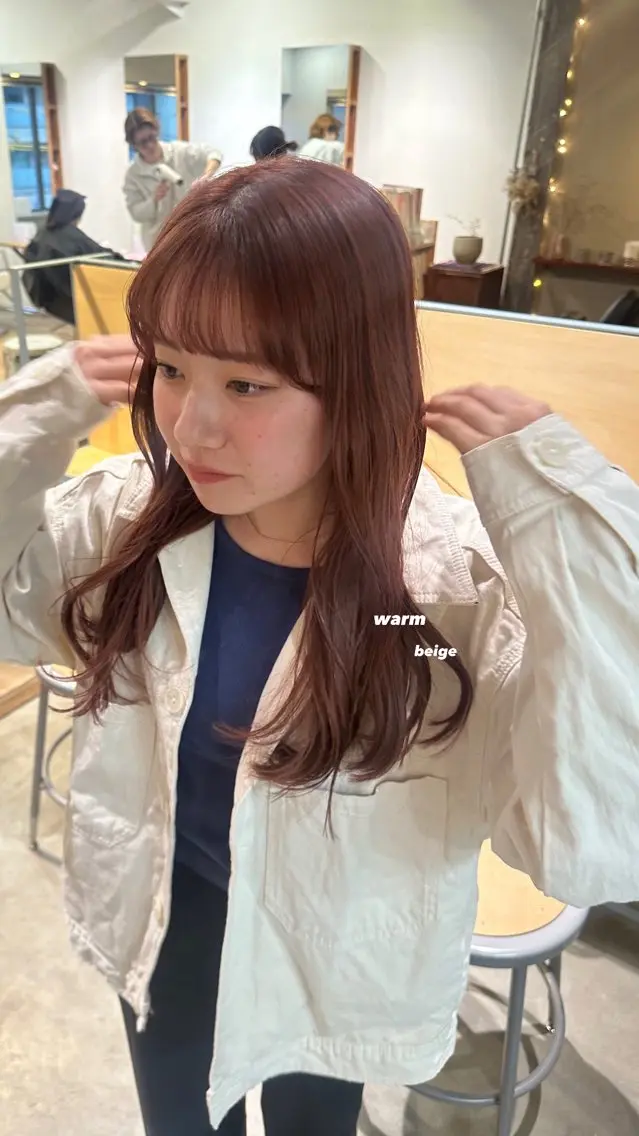 ロング カラー カット ヘアカラー トリートメント 暖色カラー/レイヤー 🌙 オノユリカのヘアスタイル