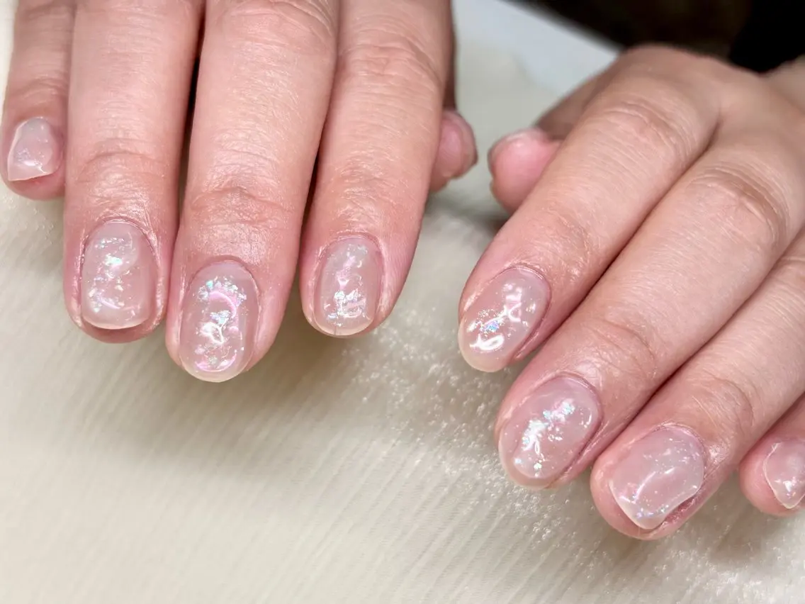 ネイル ニュアンスネイル 春ネイル ハンドネイル ハンドケア ETE LUNA NAILのネイルデザイン