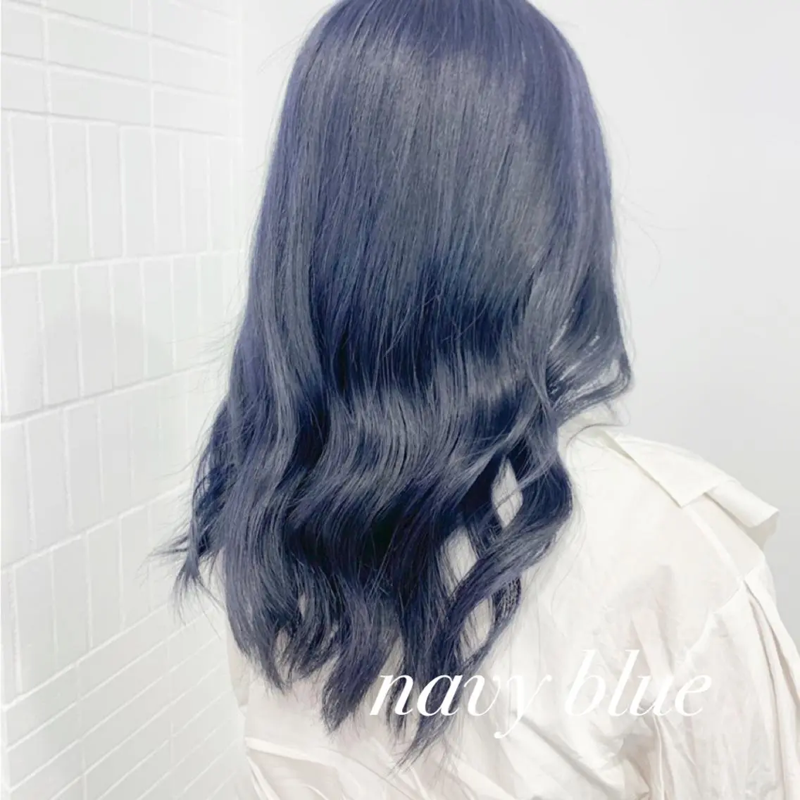 ショート カラー ヘアアレンジ ブルーカラー ネイビーカラー 🍒暖色✖️レイヤー /Haruna🍒のヘアスタイル