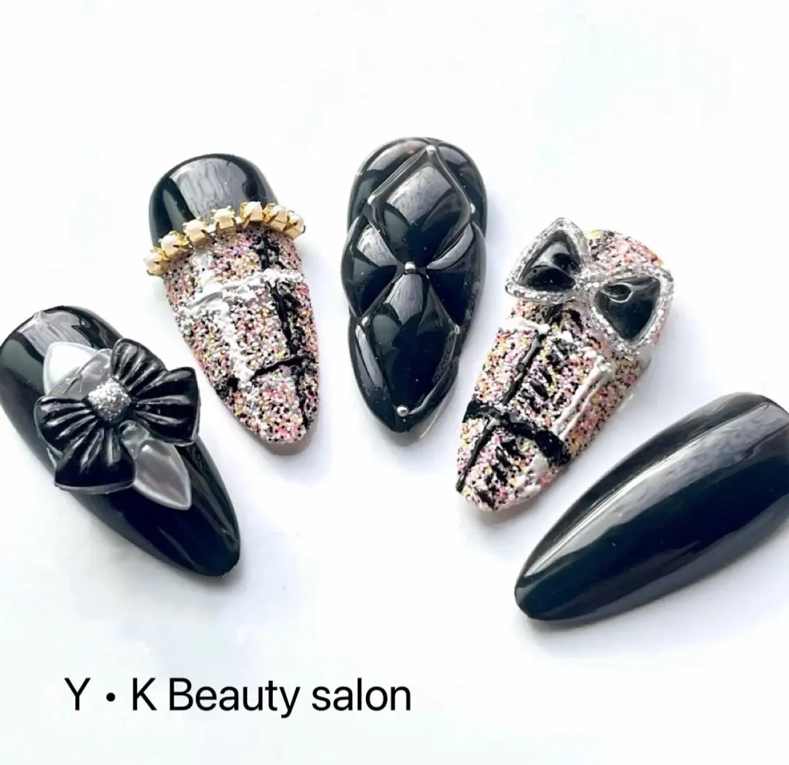 ネイル アートネイル チークネイル 長さ出し フレンチネイル ジェルネイル YK Beauty Salonのマツエク・マツパデザイン