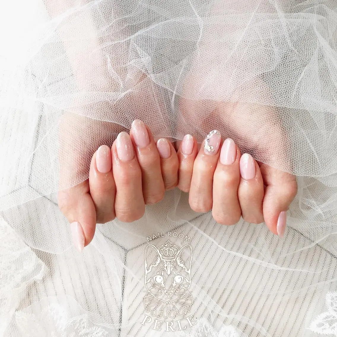 ネイル ワンカラーネイル ハンドネイル nail room Perleのネイルデザイン