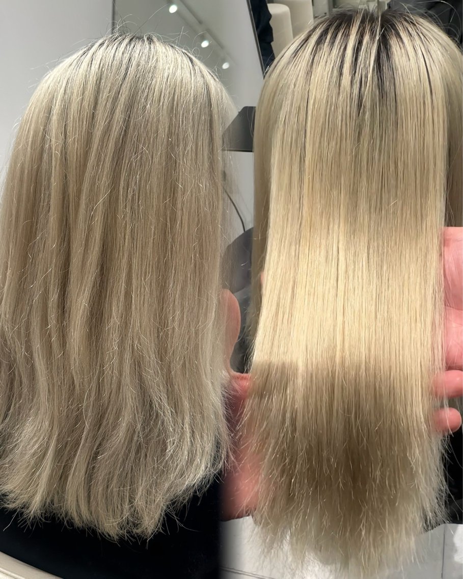 ミディアム 縮毛矯正 カット 縮毛矯正 トリートメント ヘッドスパ ヘアセット 朝ラク縮毛矯正 ブリーチ矯正/吉田のヘアスタイル