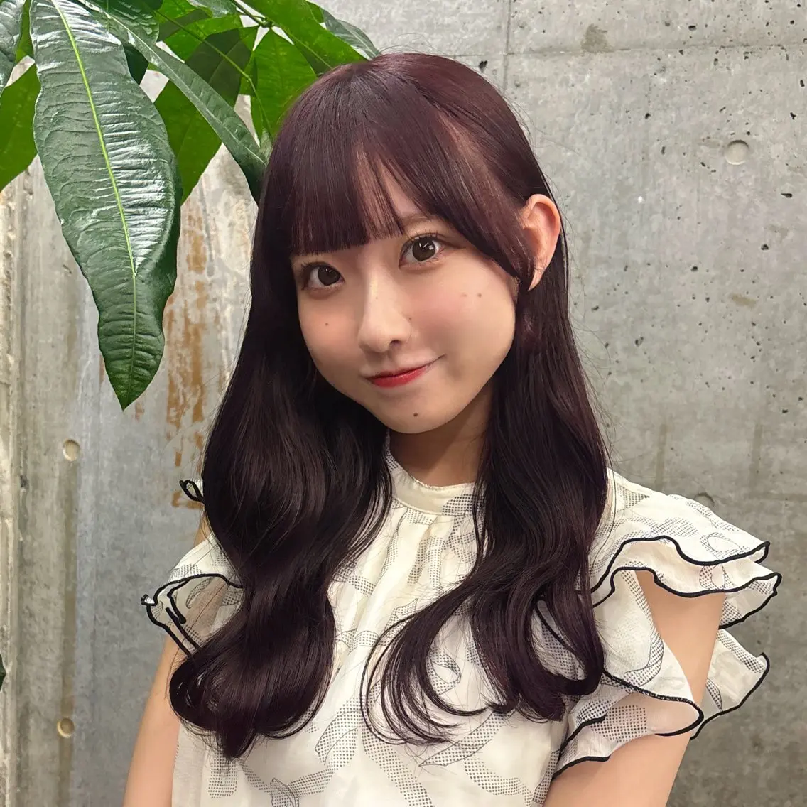 ロング カラー カット ヘアカラー トリートメント 🌷ラベンダーピンク 顔まわり🌷ねいろのヘアスタイル
