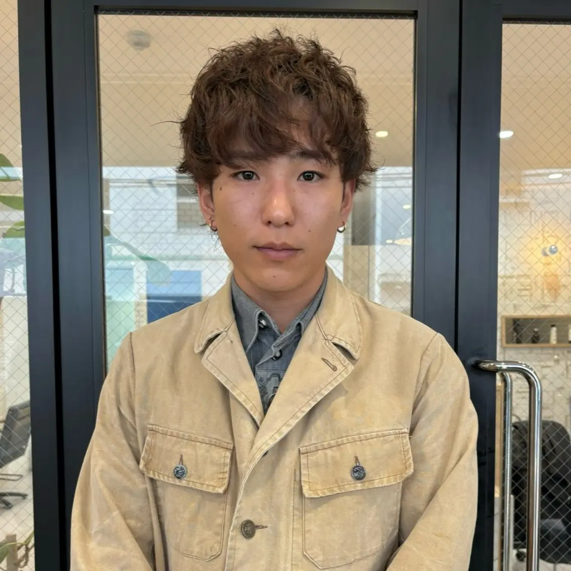 メンズ マッシュ メンズパーマ メンズショート カット ヘアカラー パーマ 【メンズショート 特化】村斎　伶次のヘアスタイル