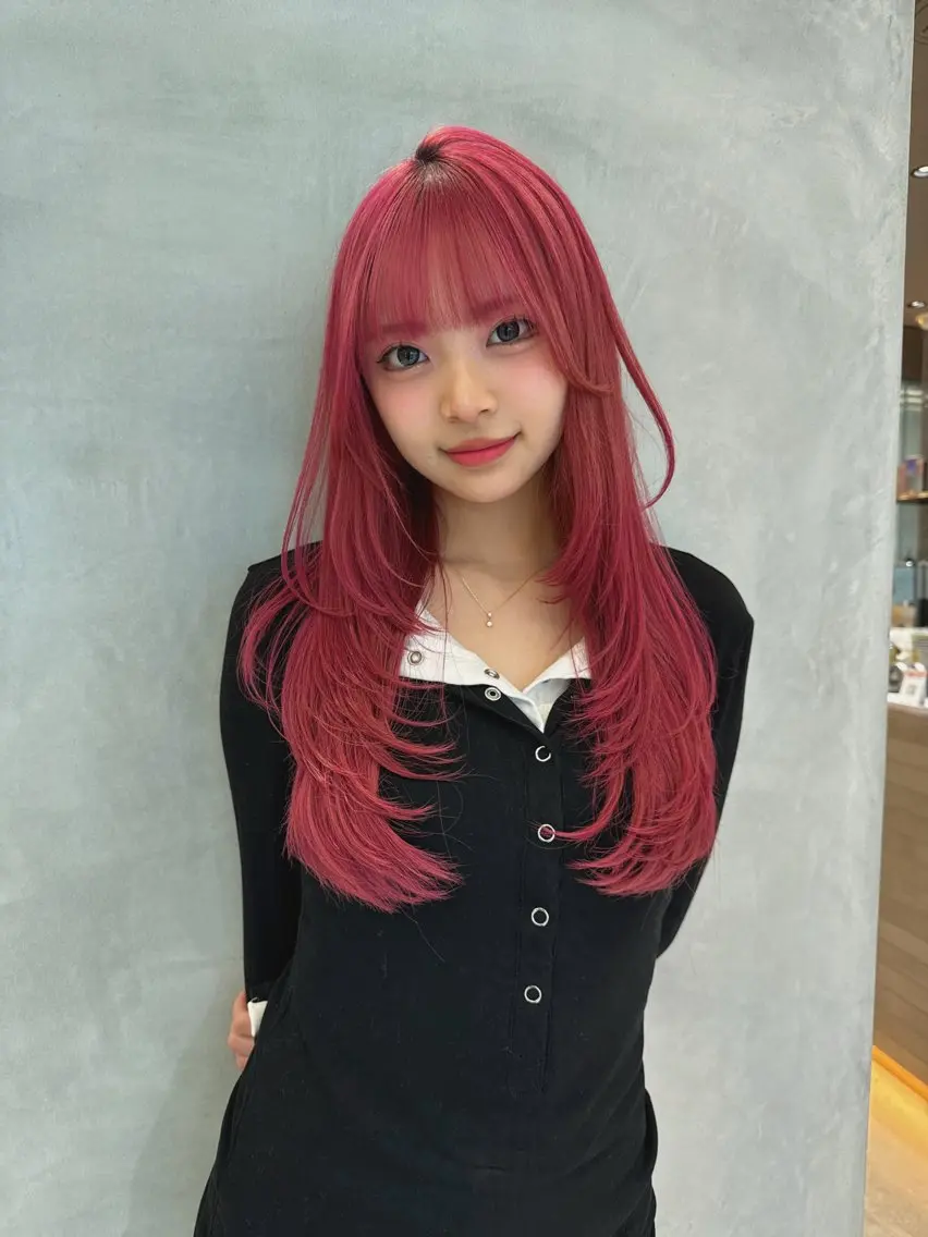 ロング カラー ヘアカラー 透明感✖️暖色 shuheiのヘアスタイル