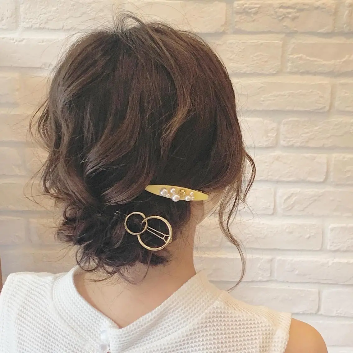 ミディアム ヘアアレンジ レイヤーカット SHANTi 飯塚 ヘアセット/髪質改善のヘアスタイル