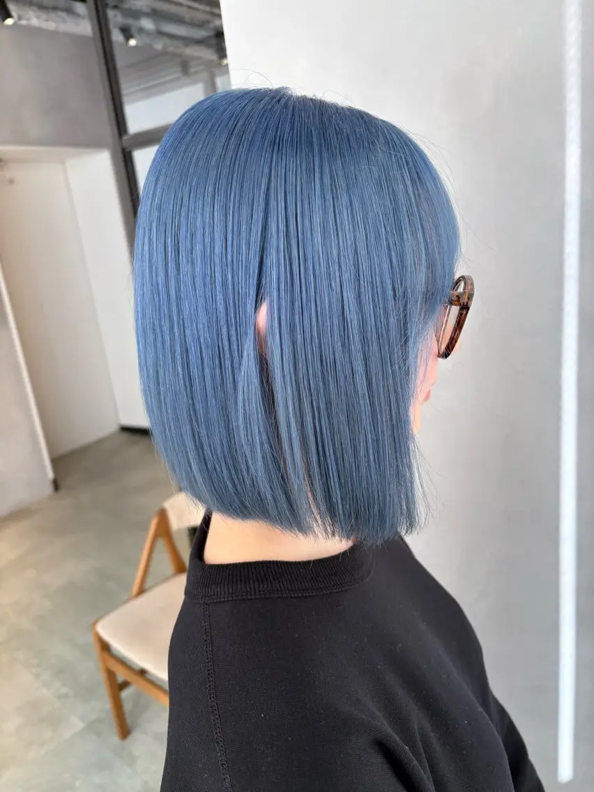 ミディアム カット ヘアカラー 渋谷ハイトーン/ デザインカラー阿部のヘアスタイル