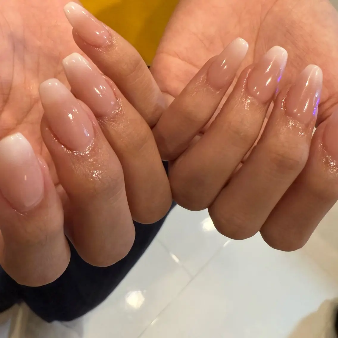 ネイル 韓国ネイル ラメ(グリッター) オフィスネイル シンプルネイル Reillynail みさきのネイルデザイン