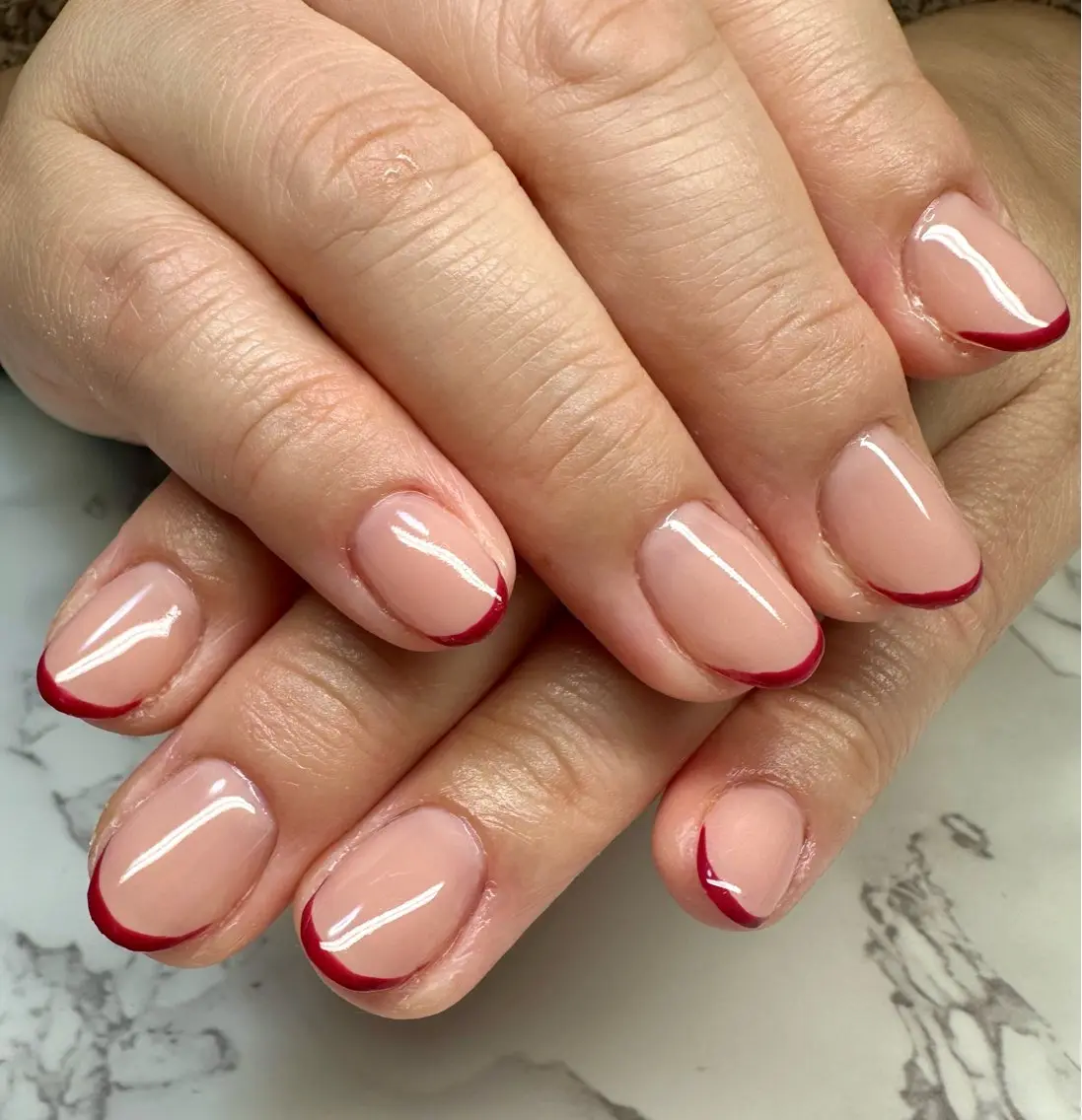 ネイル アニマル柄 チークネイル フレンチネイル ハロウィン キラキラネイル Mai’s nailのネイルデザイン