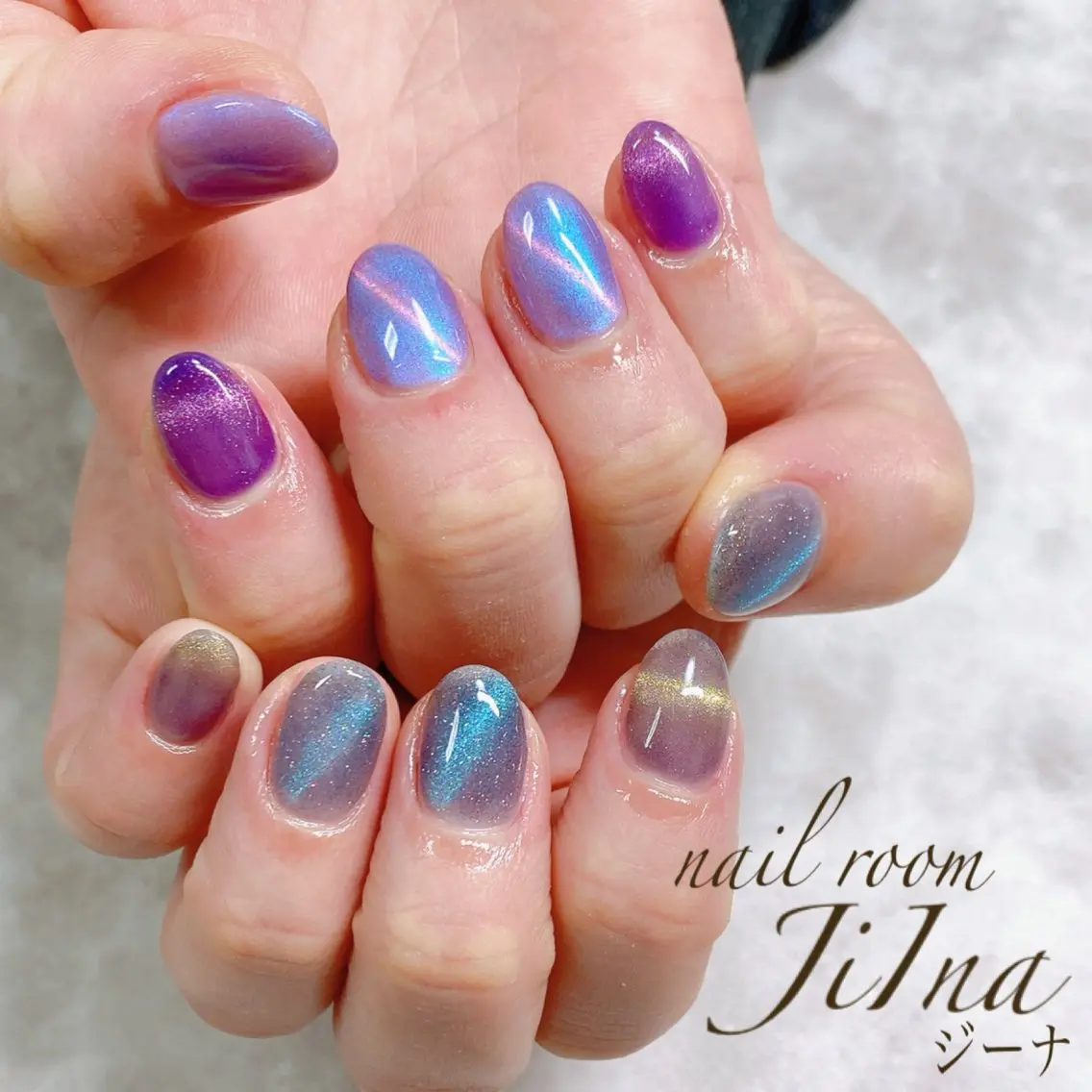 ネイル マグネットネイル JiIna nailのネイルデザイン