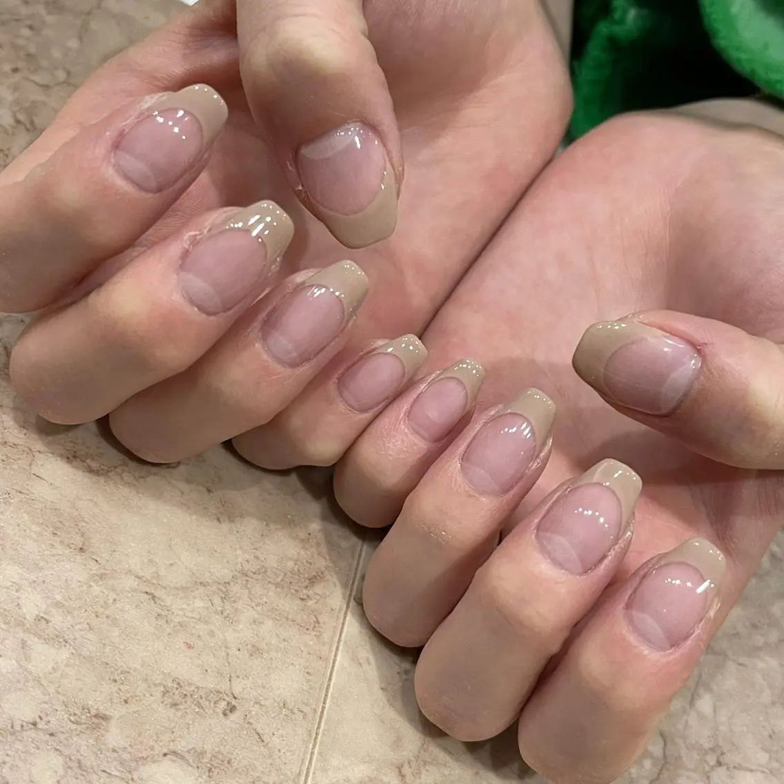 ネイル フレンチネイル Wish Nail 恒川のネイルデザイン