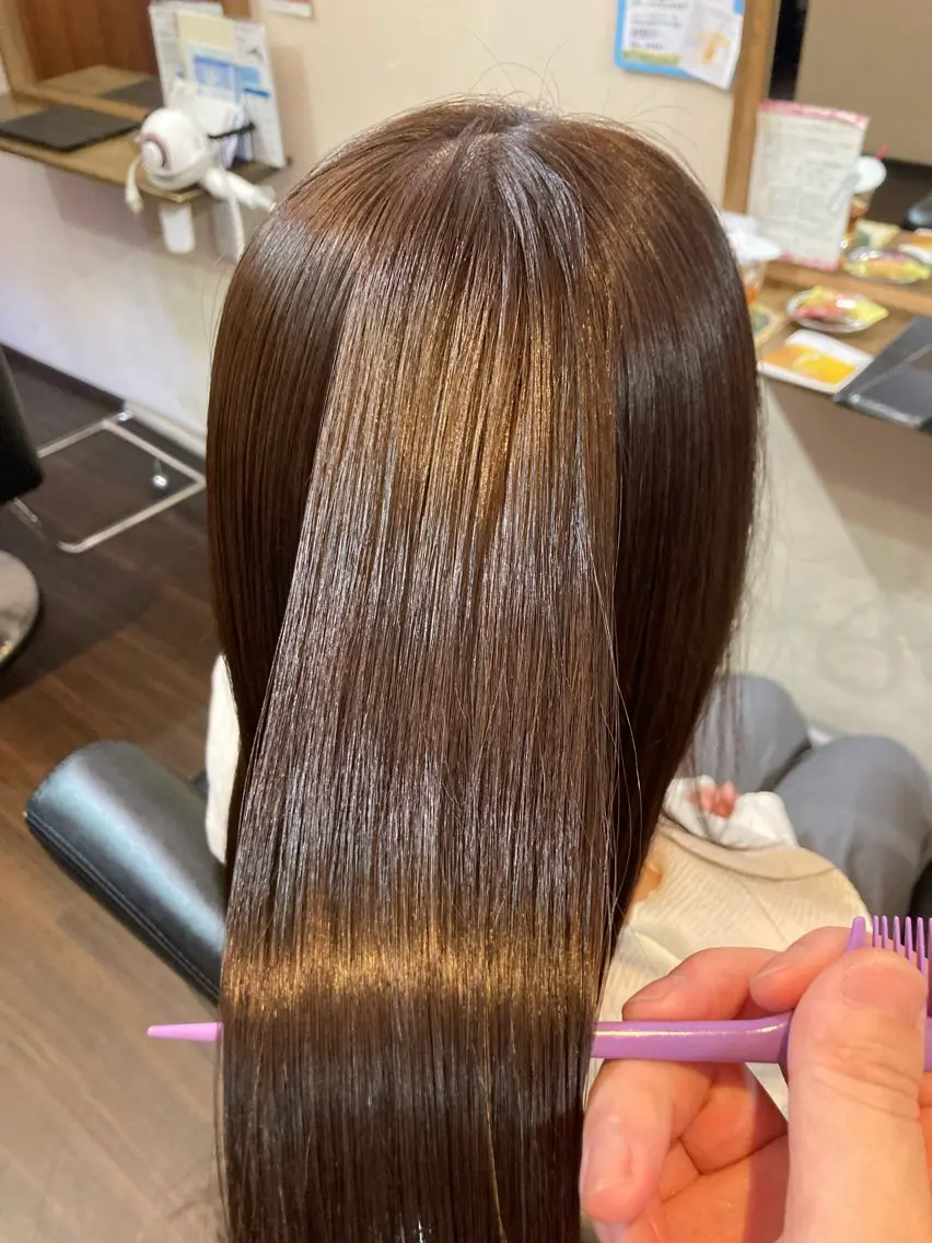 ミディアム ヘアカラー トリートメント セレンディピティ 奥村 瞳/髪質改善のヘアスタイル
