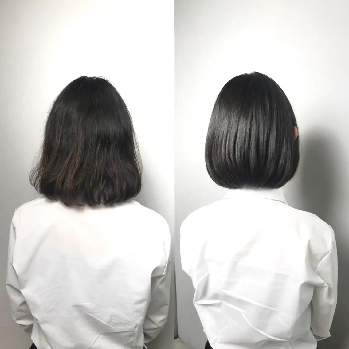 ショート パーマ ボブ ストレートパーマ 岩田菜央 《武蔵小杉》のヘアスタイル