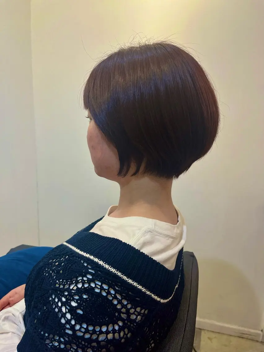 ショート カラー ショートボブ ボブ ショートヘア カット ヘアカラー トリートメント 🍒【Lib】 AIRI 🍒のヘアスタイル
