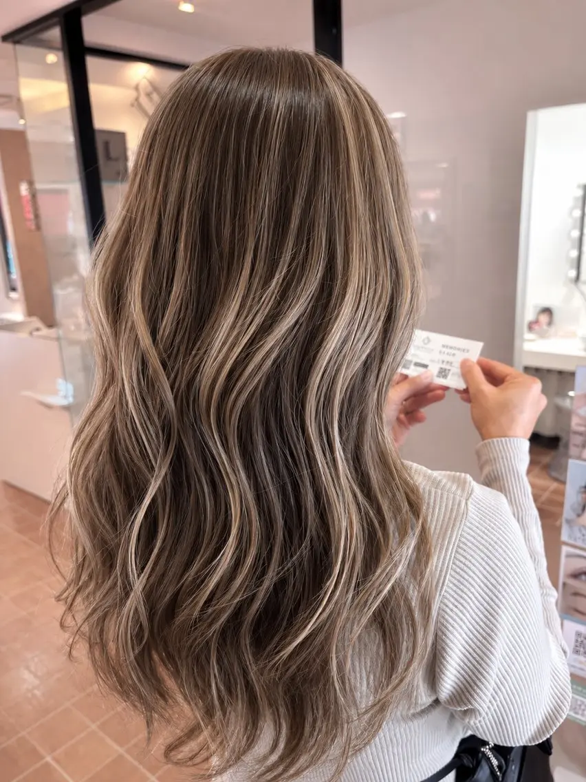 ロング ハイライト 和歌山韓国ヘア🌙 MOEのヘアスタイル