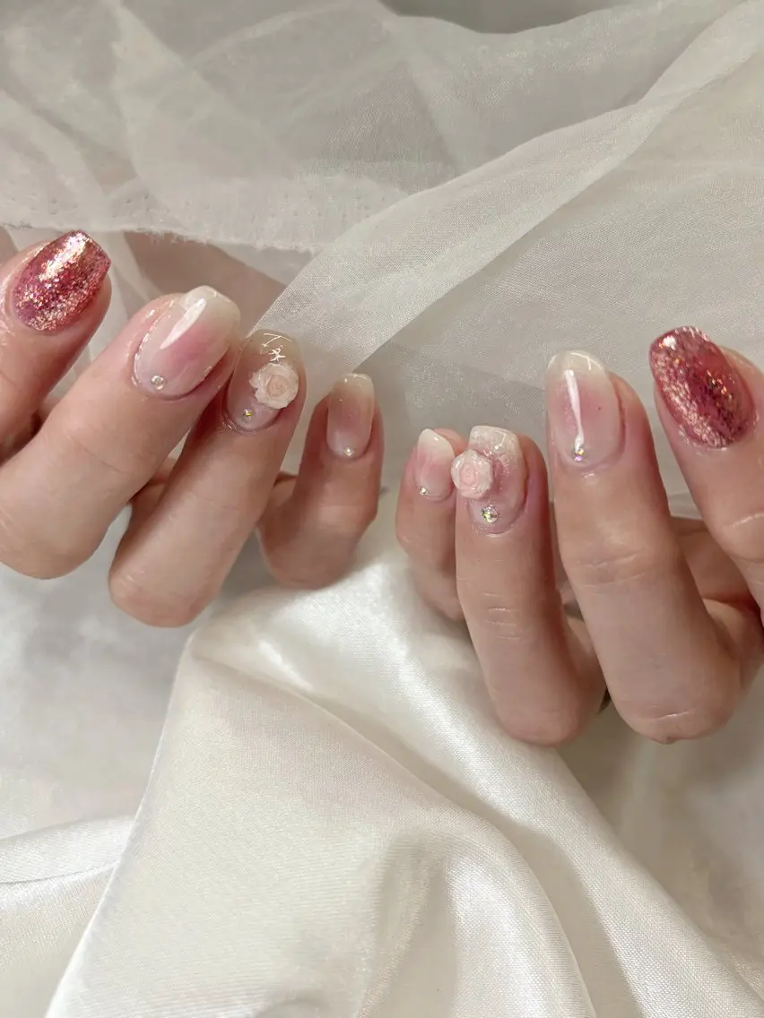ネイル 春ネイル Plume Rio 松尾大社すぐのネイルデザイン