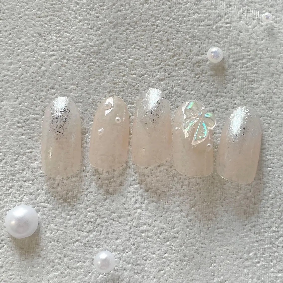 ネイル オーロラネイル フットネイル フレンチネイル ジェルネイル マグネットネイル ハンドネイル kiki nail &brow二子玉川のネイルデザイン