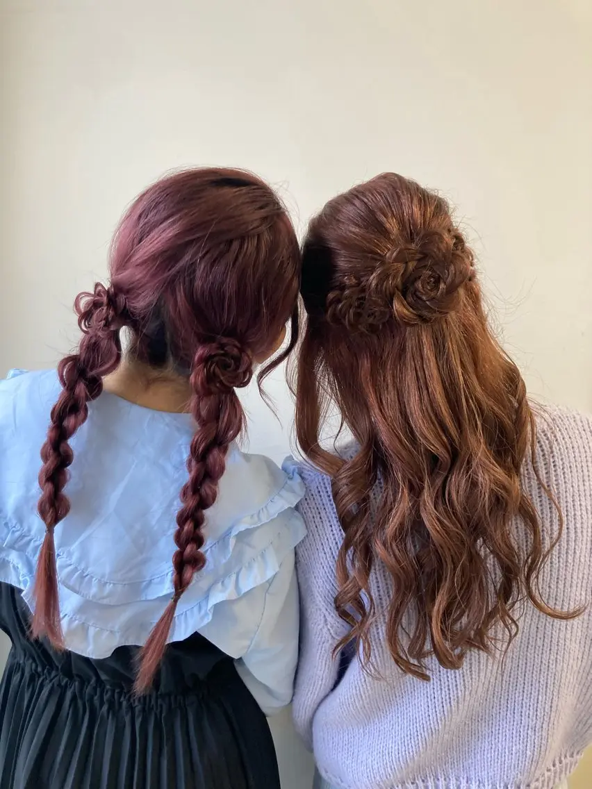 ロング ヘアアレンジ レイヤー MINX伊藤なず菜のヘアスタイル