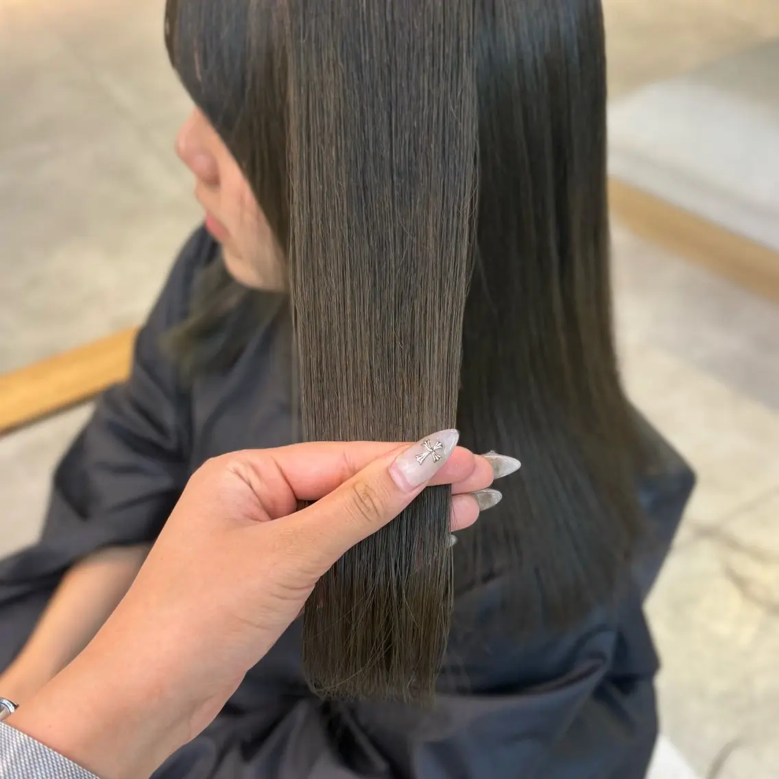 カラー ヘアカラー 透明感カラー/レイヤ ーカットりこ🤎🫧のヘアスタイル