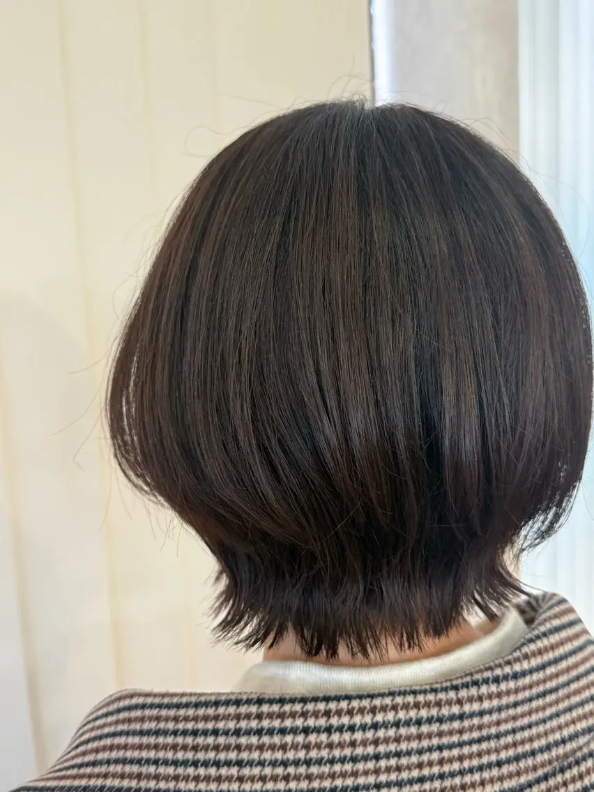 ショート ボブレイヤー ボブ くびれヘア レイヤーカット カット ヘアカラー SET-UP美和店 松井　柚葉のヘアスタイル
