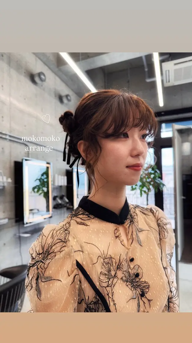 パーマ ヘアセット saki｜透明カラー ドライパーマ.パーマのヘアスタイル