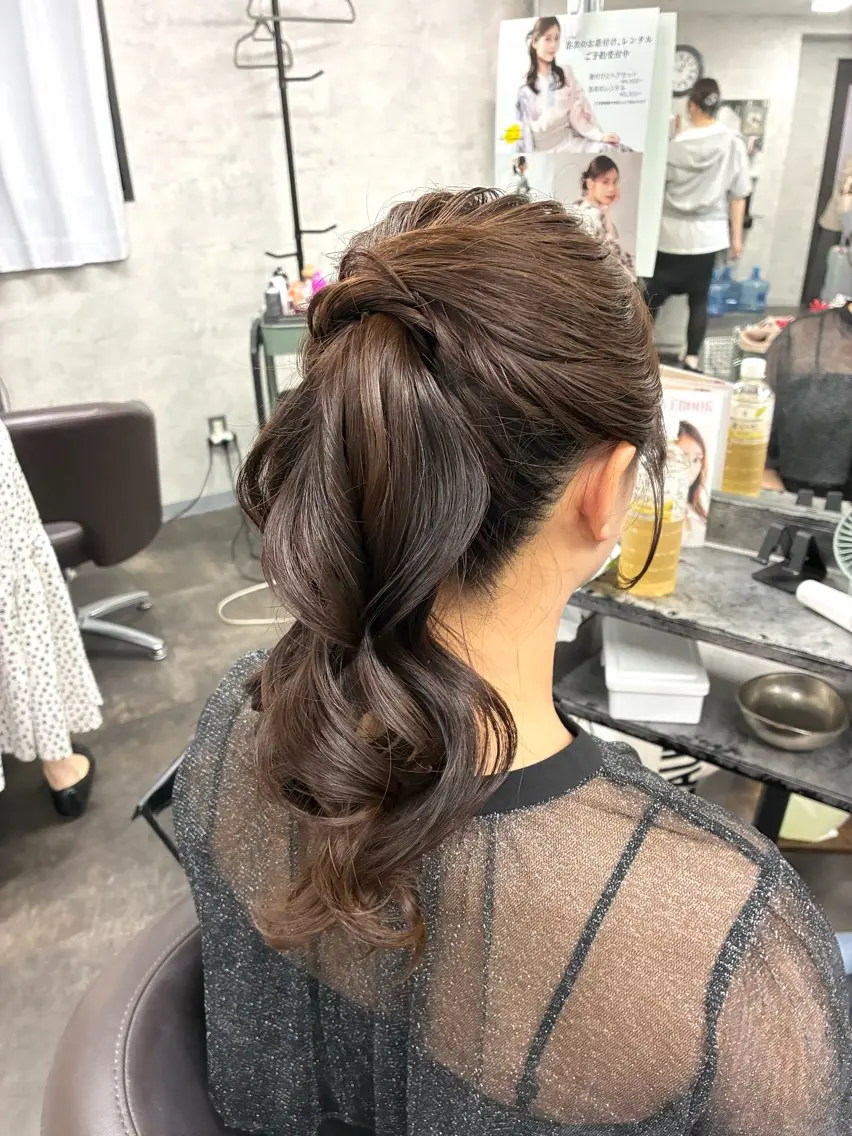 ヘアアレンジ ヘアセット 鈴木 さやのヘアスタイル