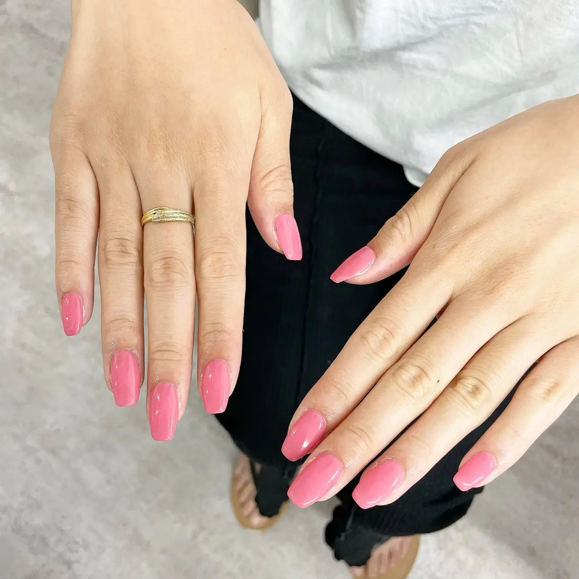 ✨ネイルケアジェルオイル付き✨ 【オフ有り】💅🏻ハンドワンカラー💅🏻川越／パラジェル人気店の写真