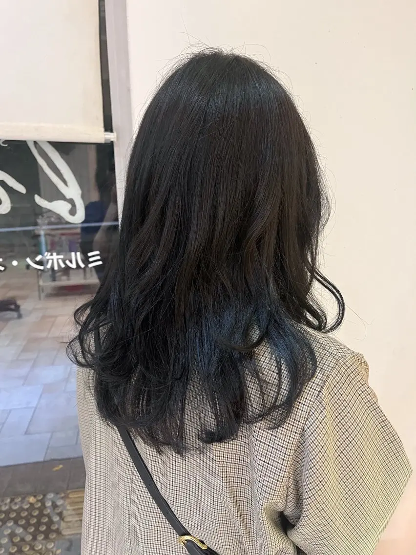 ロング カラー オリーブカラー レイヤーカット ローレイヤー レイヤー/暖色/ 髪質改善/永礼芳果のヘアスタイル