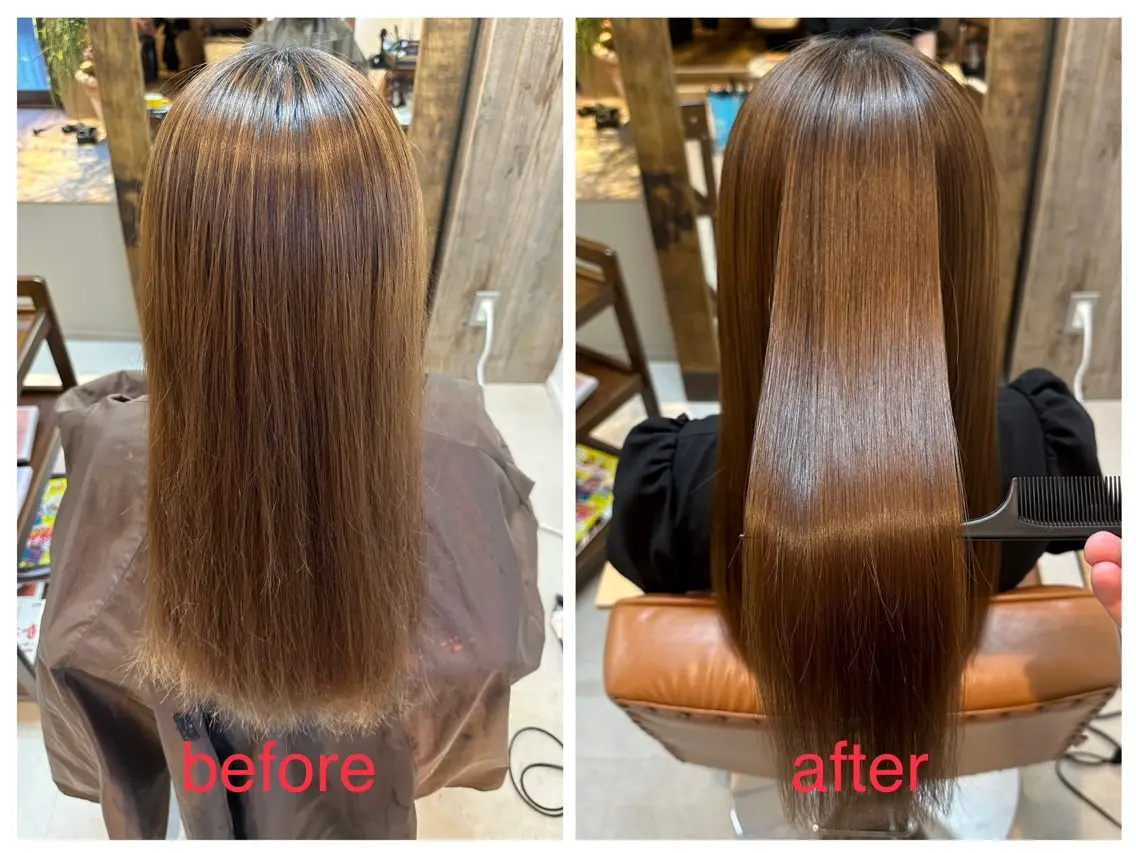 ロング カット 縮毛矯正 トリートメント 髪質改善特化🔥縮毛 、美髪形成のプロ✂️のヘアスタイル