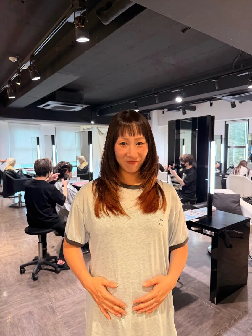 ロング カラー レイヤーカット カット ヘアカラー レイヤー/艶カラー ROKUのヘアスタイル