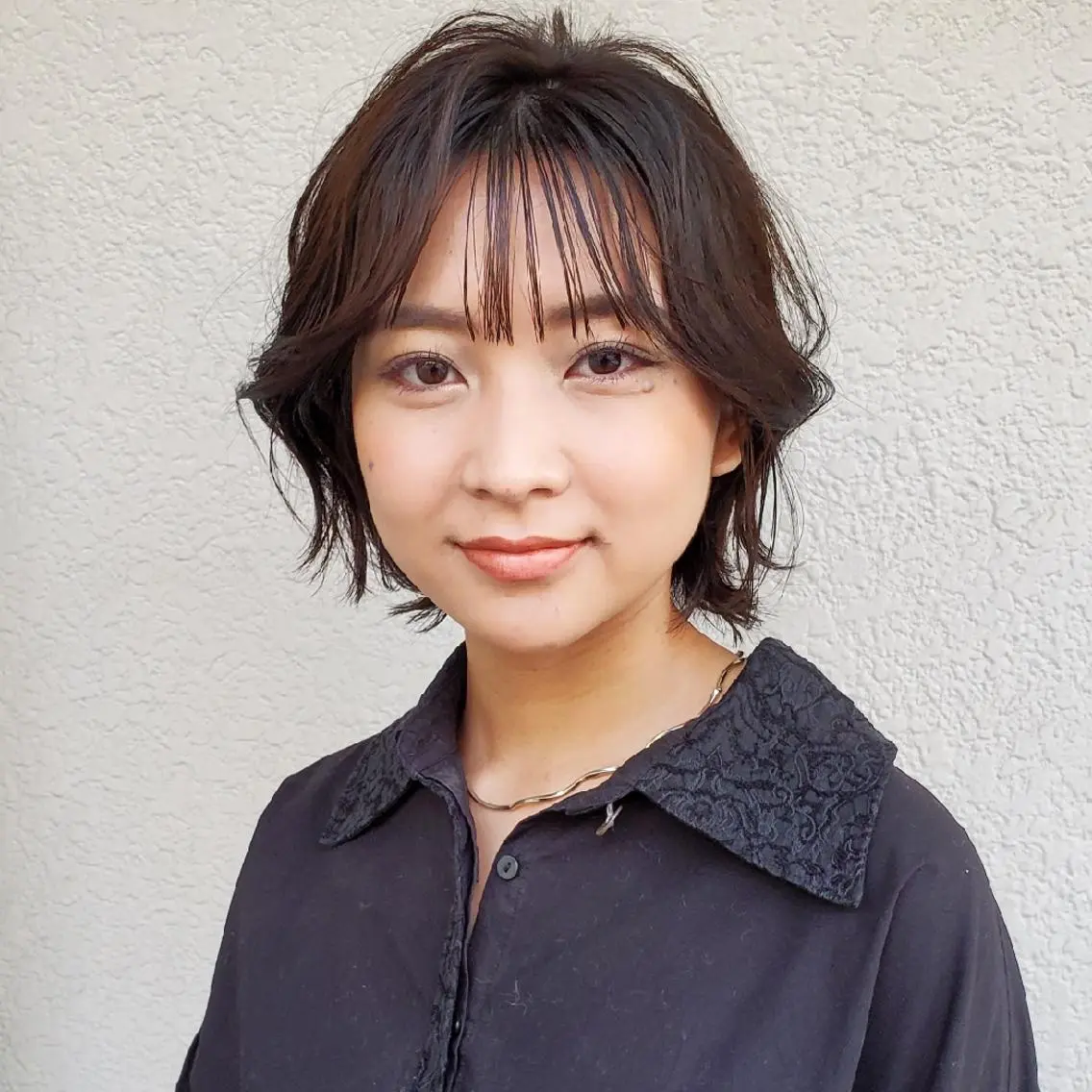 ショート カラー 切りっぱなしボブ ショートボブ ショートレイヤー ハンサムショート バレイヤージュ カット ヘアカラー トリートメント 韓国レイヤー柔らかい 地毛風縮毛矯正／マツのヘアスタイル